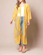 Load image into Gallery viewer, Akila Lace Kimono Wrap - Goldenrod