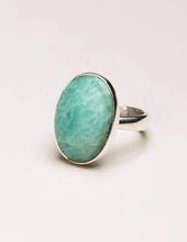 Load image into Gallery viewer, Amazonite Gemstone Ring - Adjustable