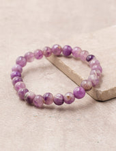 Load image into Gallery viewer, Amethyst Bead Bracelet