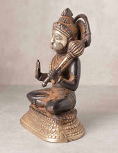 Load image into Gallery viewer, Antiqued Brass Hanuman Statue
