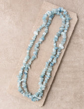Load image into Gallery viewer, Aquamarine Gemstone Chip Necklace