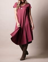 Load image into Gallery viewer, Bamboo Swing Dress - Tibetan Red