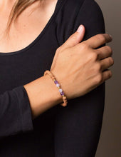 Load image into Gallery viewer, Chakra Gemstone Rudraksha Wrist Malas
