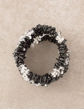 Load image into Gallery viewer, Clear Quartz & Black Tourmaline Chip Power Cuff