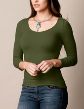 Load image into Gallery viewer, Control Fit Scoop Neck Tee