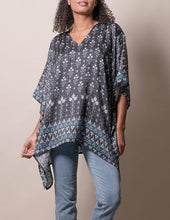 Load image into Gallery viewer, Fair Trade Flowy Tunic - Black Floral