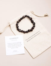 Load image into Gallery viewer, Garnet Bead Bracelet