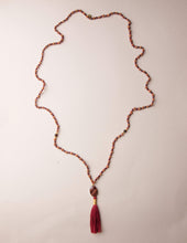 Load image into Gallery viewer, Garnet Rudraksha Mala