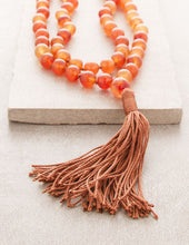 Load image into Gallery viewer, High-Energy Orange Agate Mala
