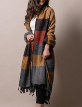 Load image into Gallery viewer, Himalayan Yak Wool Large Wrap - Sunset
