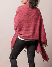 Load image into Gallery viewer, Himalayan Yak Wool Wrap - Raspberry
