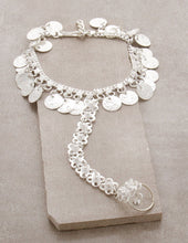 Load image into Gallery viewer, Indian Coin Anklet with Toe Ring