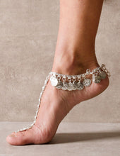 Load image into Gallery viewer, Indian Coin Anklet with Toe Ring