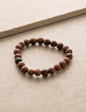 Load image into Gallery viewer, Mahogany Obsidian Bead Bracelet