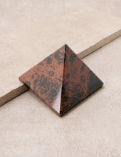 Load image into Gallery viewer, Mahogany Obsidian Pyramid