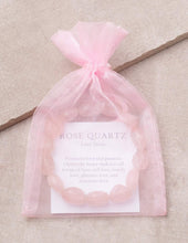 Load image into Gallery viewer, Rose Quartz Beaded Bracelet