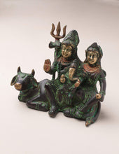 Load image into Gallery viewer, Shiva Parvati Ganesh with Nandi Statue
