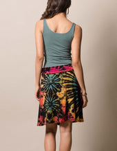 Load image into Gallery viewer, Tie-Dye Knee Length Skirt - Rainbow