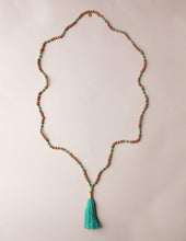 Load image into Gallery viewer, Turquoise Mini Rudraksha Mala