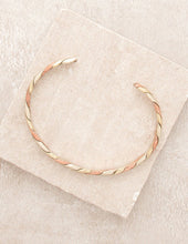 Load image into Gallery viewer, Fair Trade 3 Metal Twisted Healing Bangle
