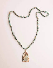 Load image into Gallery viewer, African Jasper Antique Charm Necklace
