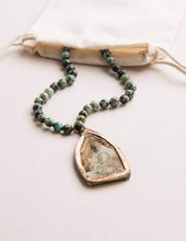 Load image into Gallery viewer, African Jasper Antique Charm Necklace

