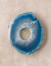 Load image into Gallery viewer, Agate Candle Holder - Blue
