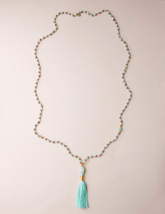Amazonite Rudraksha Mala