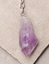 Load image into Gallery viewer, Amethyst Crystal Keychain

