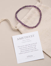 Load image into Gallery viewer, Amethyst Mini Gemstone Energy Bracelet
