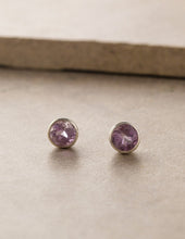 Load image into Gallery viewer, Amethyst Stud Earrings

