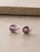 Load image into Gallery viewer, Amethyst Stud Earrings
