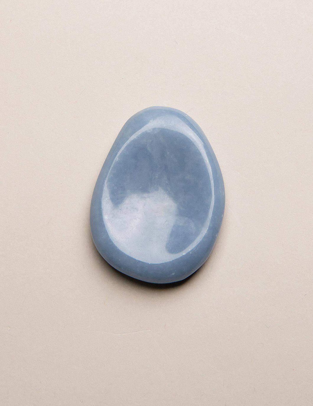 Angelite Worry Stone
