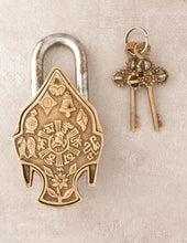 Load image into Gallery viewer, Antique Brass Buddha Lock
