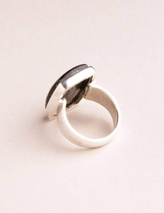 Apache Gold Pyrite Square Cut Ring - One of a Kind