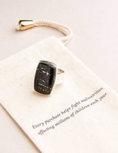 Load image into Gallery viewer, Apache Gold Pyrite Square Cut Ring - One of a Kind

