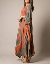Load image into Gallery viewer, Aurora Tie-Dye Kaftan - Rust
