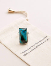 Load image into Gallery viewer, Azurite Malachite Adjustable Ring - One of a Kind
