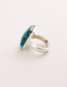 Azurite Malachite Adjustable Ring - One of a Kind