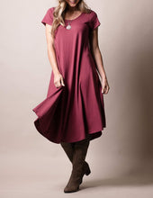 Load image into Gallery viewer, Bamboo Swing Dress - Tibetan Red

