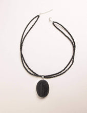 Load image into Gallery viewer, Black Tourmaline Beaded Necklace - One of a Kind
