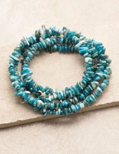 Load image into Gallery viewer, Blue Apatite Gemstone Chip Necklace
