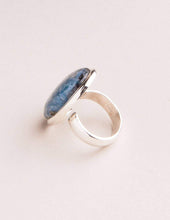 Load image into Gallery viewer, Blue Kyanite Gemstone Ring - Adjustable
