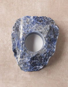 Blue Sodalite Candle Holder
