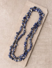 Load image into Gallery viewer, Blue Sodalite Gemstone Chip Necklace
