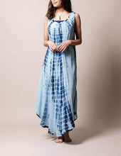 Load image into Gallery viewer, Boho Breeze Tie-Dye Dress - Navy
