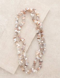 Botswana Agate Gemstone Chip Necklace