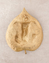 Load image into Gallery viewer, Brass Ganesh Bodhi Leaf Wall Hanging
