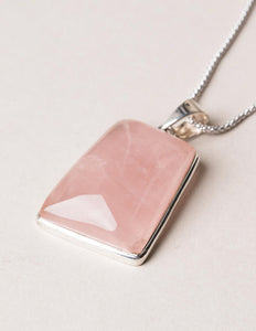 Brazilian Rose Quartz Pendant