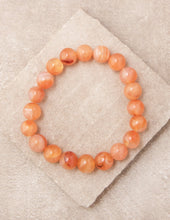 Load image into Gallery viewer, Carnelian Agate Bead Bracelet

